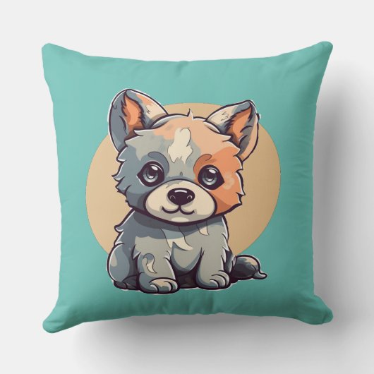 漫画の子犬 クッション (裏面)