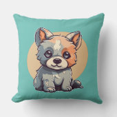 漫画の子犬 クッション (正面)