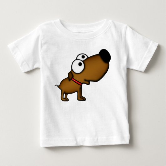 漫画の子犬 ベビーTシャツ (正面)