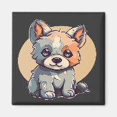 漫画の子犬 マグネット (正面)