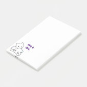 漫画の子猫をハグ、可愛い猫との友情 ポストイット (アングル)