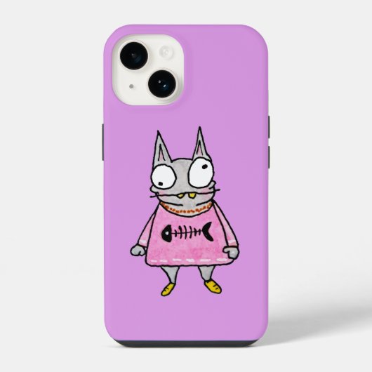 漫画の子猫 iPhoneケース (裏面)