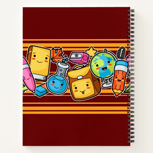 漫画の学校アイコン ノートブック (裏面)