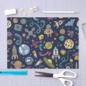 漫画の宇宙探検家の誕生日はテーマをからかいます 薄葉紙 (クラフト)