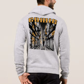 漫画の完全なZip パーカ (裏面)