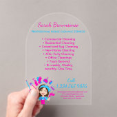 漫画の家政婦メイドジャニカル アクリル招待状 (インサイチュ (ポータブル))