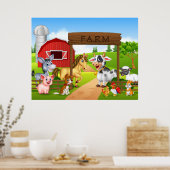 漫画の家畜 ポスター (キッチン)