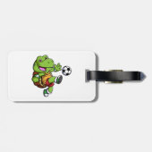 漫画の小さなカメ遊のサッカー ラゲッジタグ (裏面横)