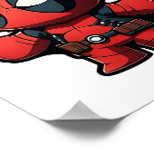 漫画の小さな可愛い漫画本のキャラクターのスタイル ポスター (角)