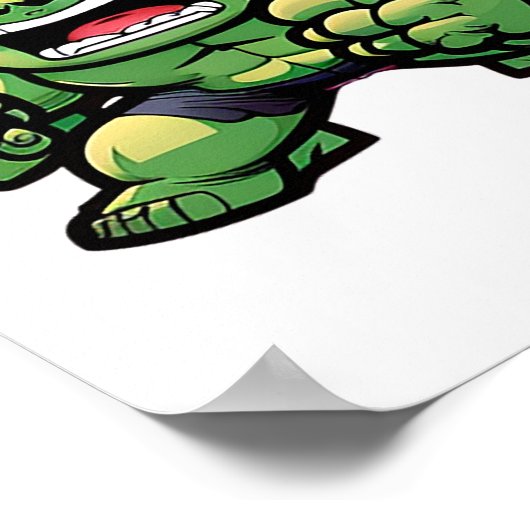 漫画の小さな可愛い漫画本のキャラクターのスタイル ポスター (角)