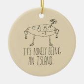 漫画の島 セラミックオーナメント (正面)