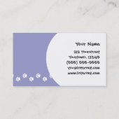 漫画の巨大なか標準またはミニチュア・シュナウツァー 名刺 (裏面)