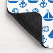 漫画の帆ボートパターン マウスパッド (コーナー)