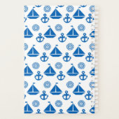 漫画の帆船の模様 プランナー手帳 (裏面)