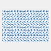 漫画の帆船の模様 ラッピングペーパーシート (正面)