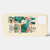 漫画の幻想的な動物の場面 Case-Mate iPhoneケース (裏面 (横))