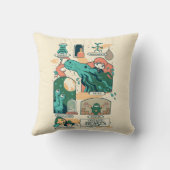 漫画の幻想的な獣のシーン クッション (裏面)