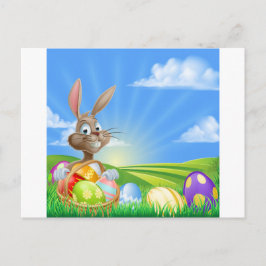 漫画の復活祭のバニーのシーン シーズンポストカード