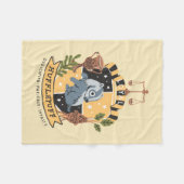 漫画の忠実なハフレパフ フリースブランケット (正面(横))