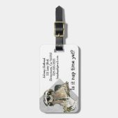 漫画の怠惰の昼寝の時間 ラゲッジタグ (正面縦)