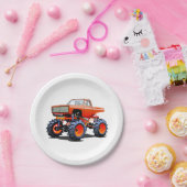 漫画の怪物トラック ペーパープレート (パーティー)