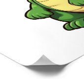 漫画の恐竜のイラストレーション ポスター (角)