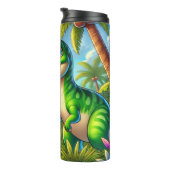 漫画の恐竜のジャングルおもしろい タンブラー (回転右)