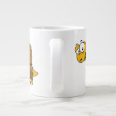 漫画の恐竜の背中。 ジャンボコーヒーマグカップ (裏面)