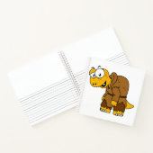 漫画の恐竜の背中。 ノートブック (内部)