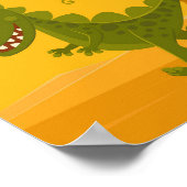 漫画の恐竜ホットサンジュラシックウッドランド ポスター (角)