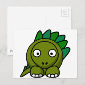 漫画の恐竜 ポストカード (正面/裏面)