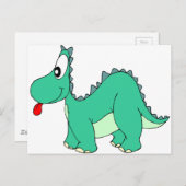 漫画の恐竜 ポストカード (正面/裏面)