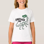 漫画の恐竜DNA -予測できな先史科学 Tシャツ (正面)