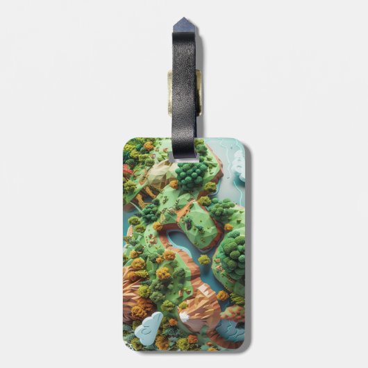 漫画の惑星 ラゲッジタグ (裏面縦)