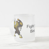 『漫画の戦いのワシ』 フロストグラスマグカップ (正面左)