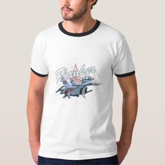 漫画の戦闘機 Tシャツ (正面)