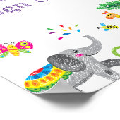 漫画の手を描くドードルのカスタム徴候 ポスター (角)