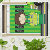 漫画の救急車およびEMT キッチンタオル (折り畳み)