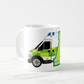 漫画の救急車 コーヒーマグカップ (正面左)