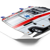 漫画の救急車 フォトプリント            (角)