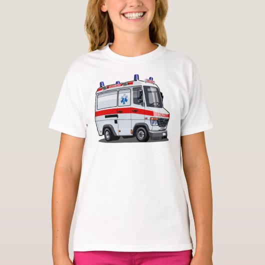 漫画の救急車 Tシャツ (正面)