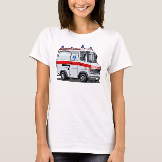 漫画の救急車 Tシャツ (正面)