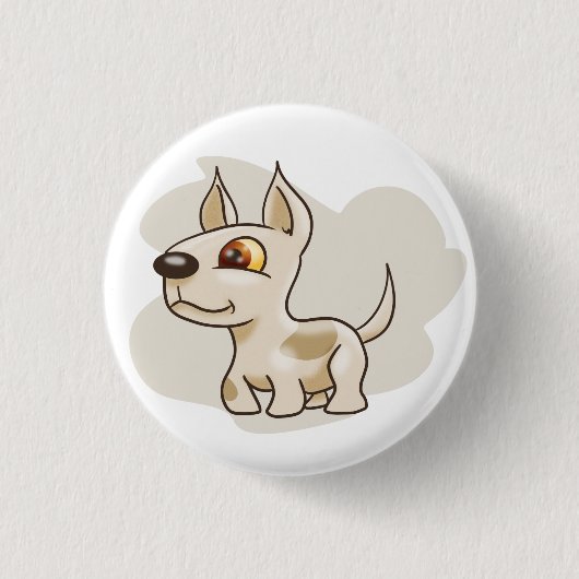 漫画の斑点のある犬 缶バッジ (正面)