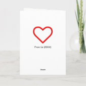 漫画の新郎が結婚式の日をエスケープおめでとう カード (裏面)