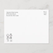 漫画の新郎新婦たった今結婚しました結婚ズ 案内ポストカード (裏面)