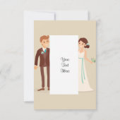 漫画の新郎新婦 招待状 (裏面)