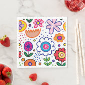 漫画の明るい花 スタンダードランチョンナプキン (インサイチュ)