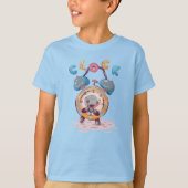 漫画の時計 |キッズTシャツ Tシャツ (正面)