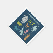 漫画の暗号の暗号動物学のモンスタカスタムーズ スタンダードカクテルナプキン (角)