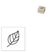 漫画の木の葉のロイヤリティ1つの無料クーポンカードを取得 ラバースタンプ (押印)